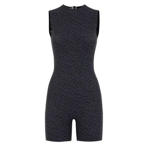 Fendi Skims Black Shorts Romper